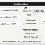 DroidCam​ client
